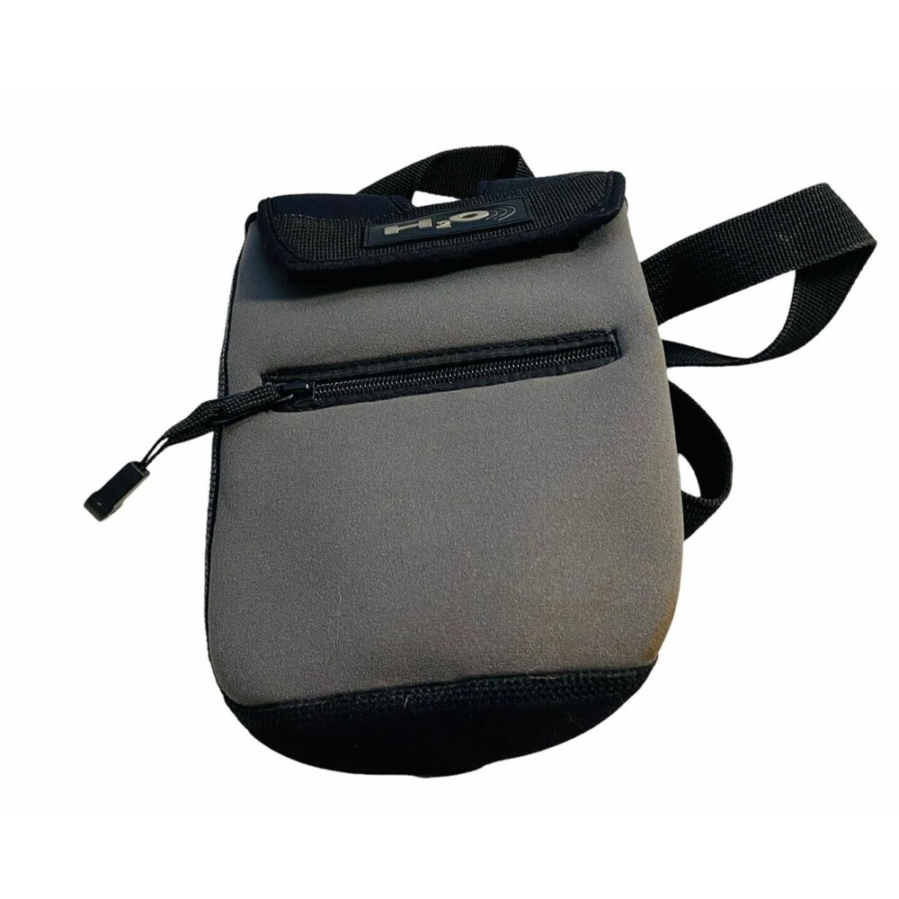 #4515 H2O fanny waist pack dual pouch water  bottle insulated case Zipper